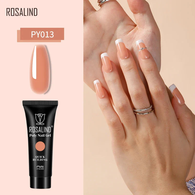 15/30 ml Poly Nail Gel Semi Permanent Akryl Extension Crystal Nail Art Fast Builder Hybrid Lack UV Poly Nagellack - 24 Timmar Deals