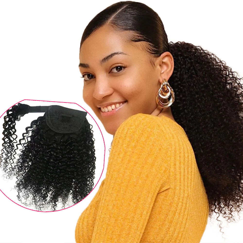 Human Hair Ponytail Velcro Natural Color - 24 Timmar Deals