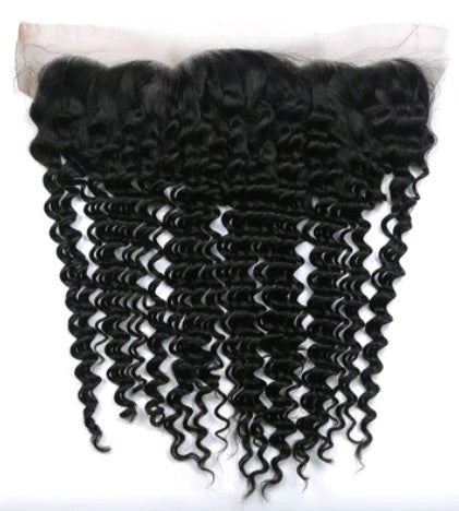 Front lace 4x13 lace frontal deep hair block real hair wig hair block - 24 Timmar Deals