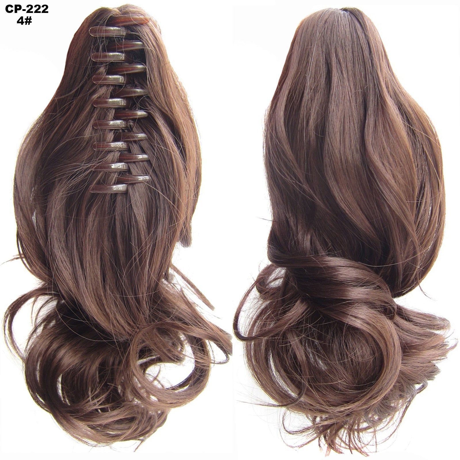 Long Wave Ponytail Wrap Around Ponytail Clip In Hair Headwear Gray Hairpiece Natural Extensions - 24 Timmar Deals