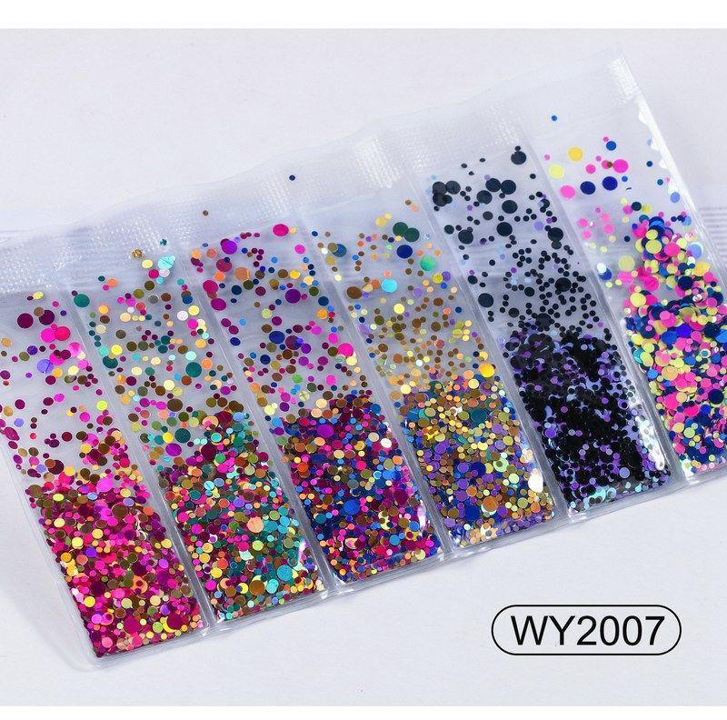Nail Art Accessories Glitter Sequins Laser Diamond Love Heart Nail Patch - 24 Timmar Deals