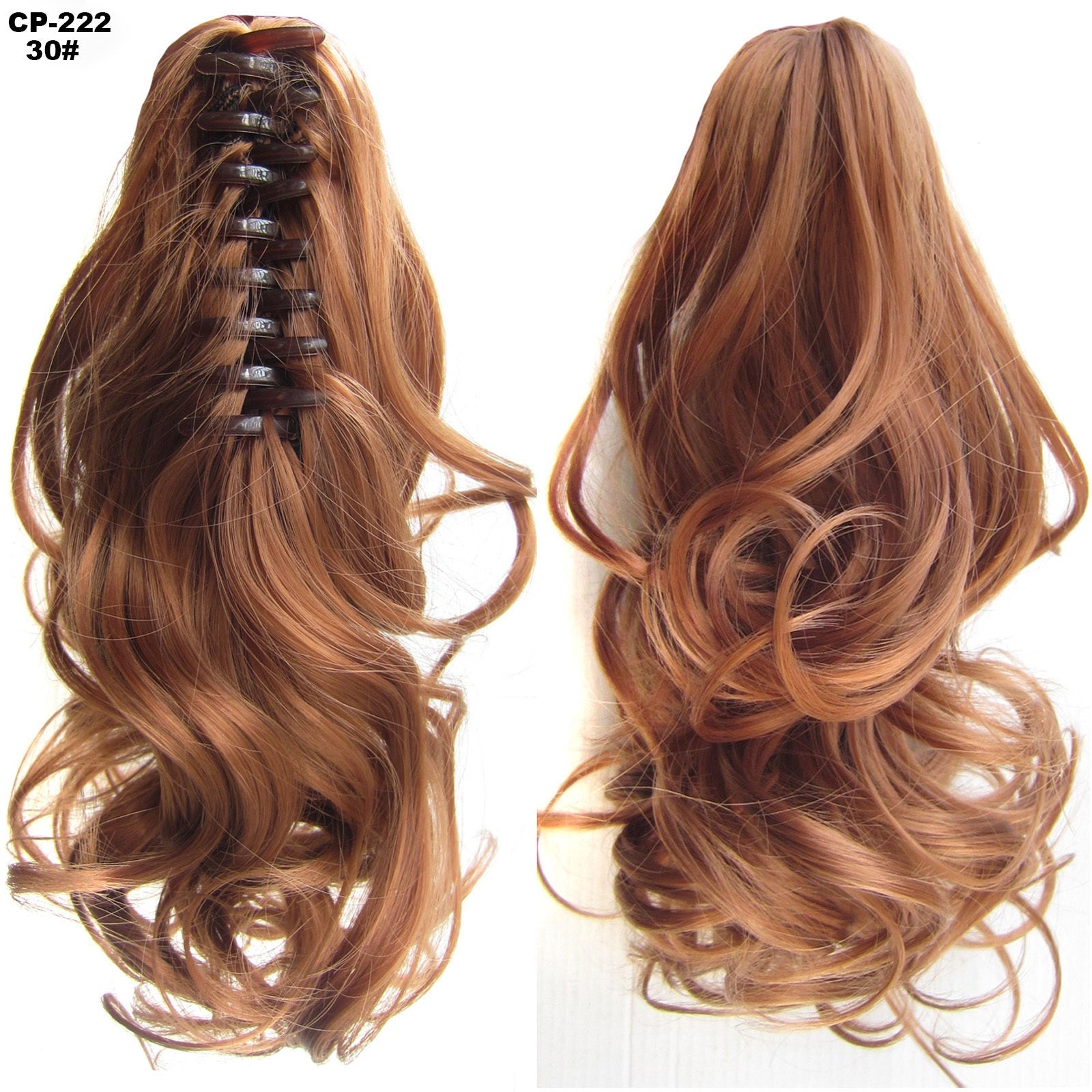 Long Wave Ponytail Wrap Around Ponytail Clip In Hair Headwear Gray Hairpiece Natural Extensions - 24 Timmar Deals