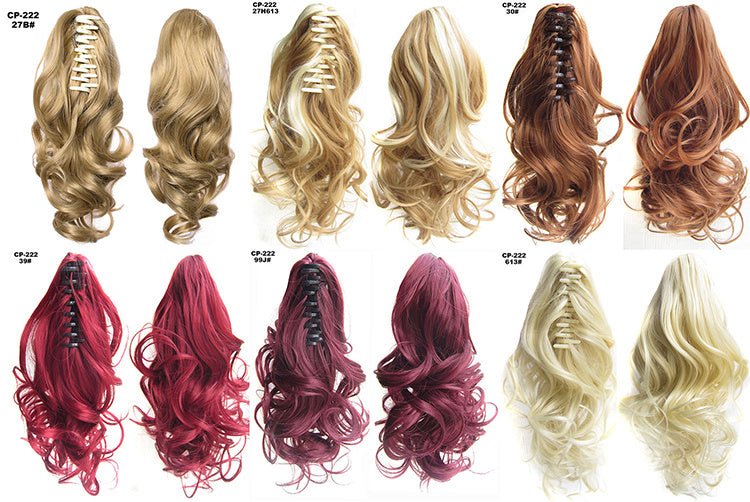 Long Wave Ponytail Wrap Around Ponytail Clip In Hair Headwear Gray Hairpiece Natural Extensions - 24 Timmar Deals