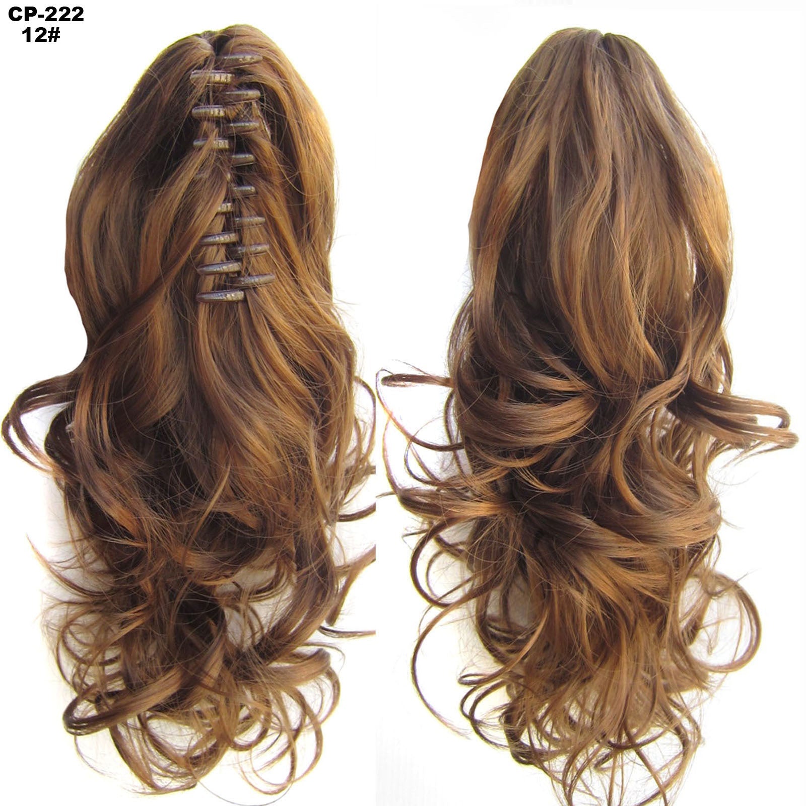 Long Wave Ponytail Wrap Around Ponytail Clip In Hair Headwear Gray Hairpiece Natural Extensions - 24 Timmar Deals