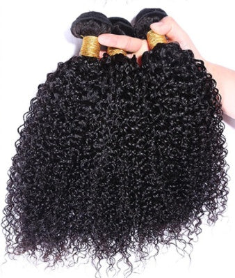 Human hair weft, kinky curly hair - 24 Timmar Deals