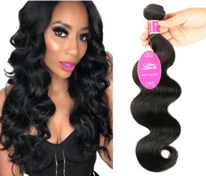 Natural color wig, real wig, hair extension, Brazilian body wave hair wig - 24 Timmar Deals