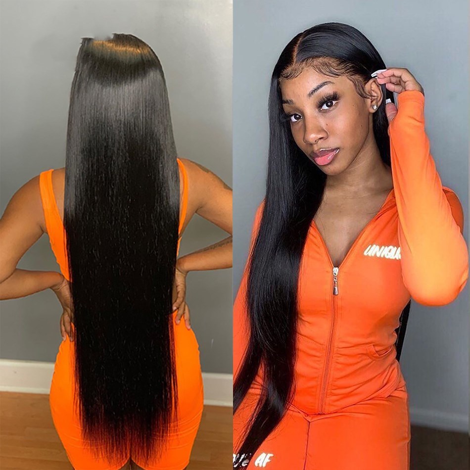 European And American New Style Long Straight Hair Chemical Fiber Headgear - 24 Timmar Deals
