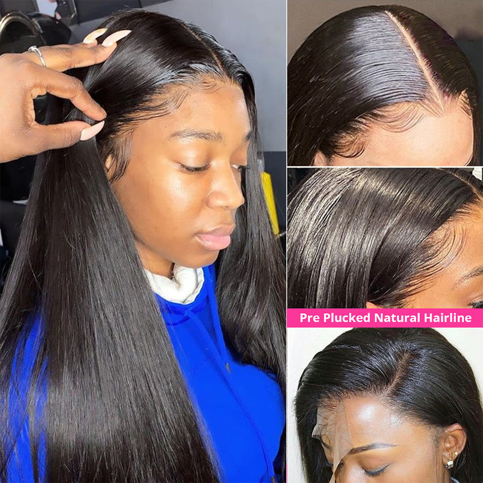 European And American New Style Long Straight Hair Chemical Fiber Headgear - 24 Timmar Deals