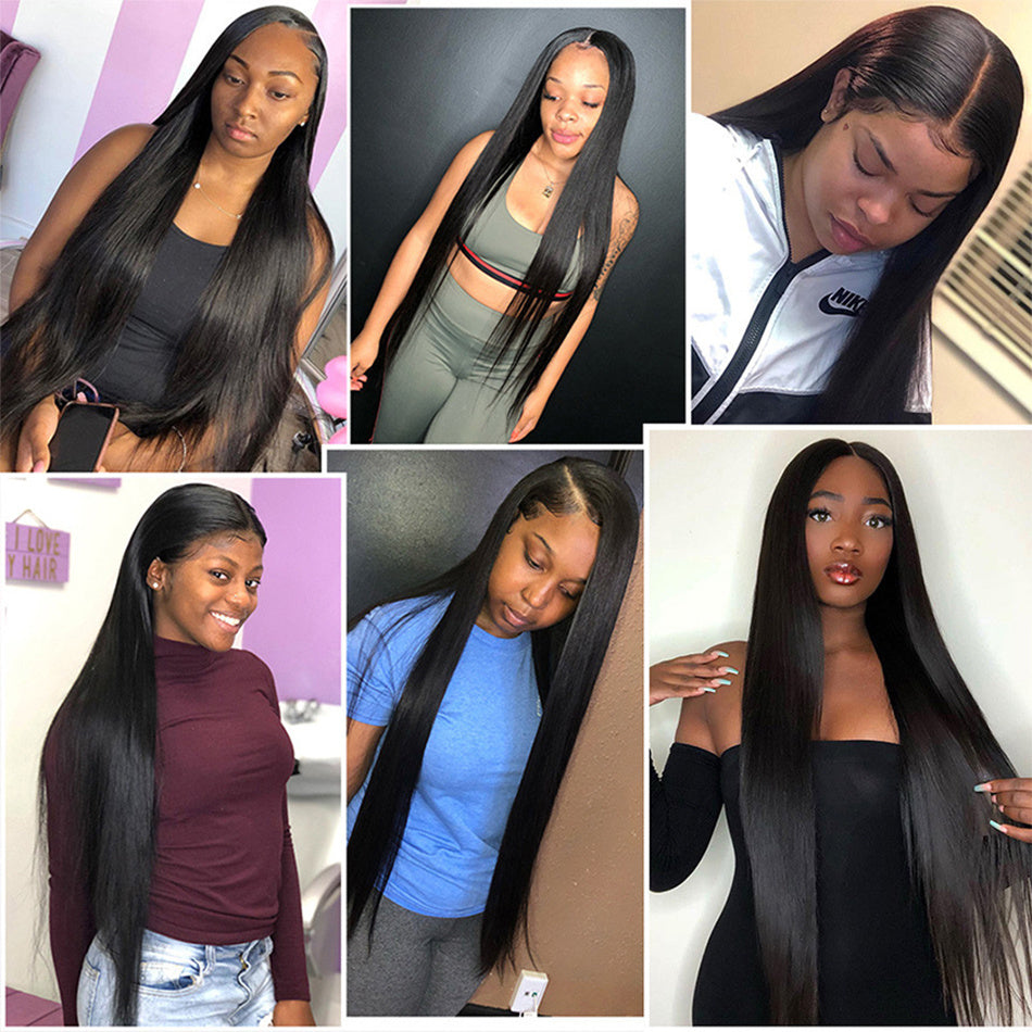 European And American New Style Long Straight Hair Chemical Fiber Headgear - 24 Timmar Deals