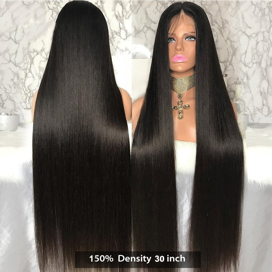 European And American New Style Long Straight Hair Chemical Fiber Headgear - 24 Timmar Deals