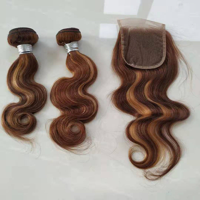 Real Hair Weave Piano Color Hair Block Body Wave Human Hair Bundle - 24 Timmar Deals