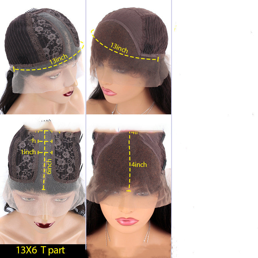 Real Human Hair Gradient Front Lace Wig - 24 Timmar Deals