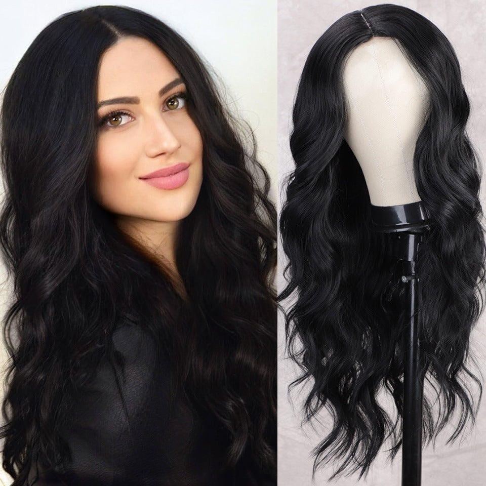 Long Hair Wigs European And American Ladies With Long Curly Hair - 24 Timmar Deals