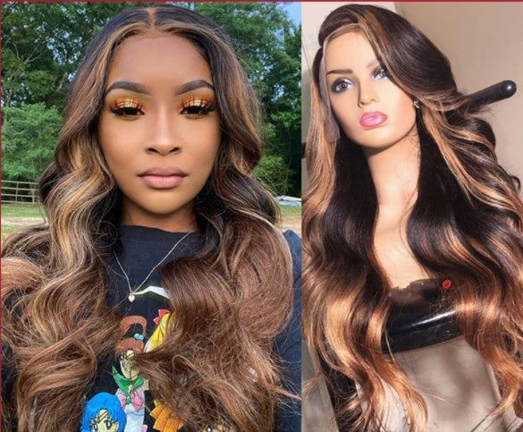 Wig Long Curly Hair Wavy Curly Hair Front Lace African Women Chemical Fiber Wig Cover - 24 Timmar Deals