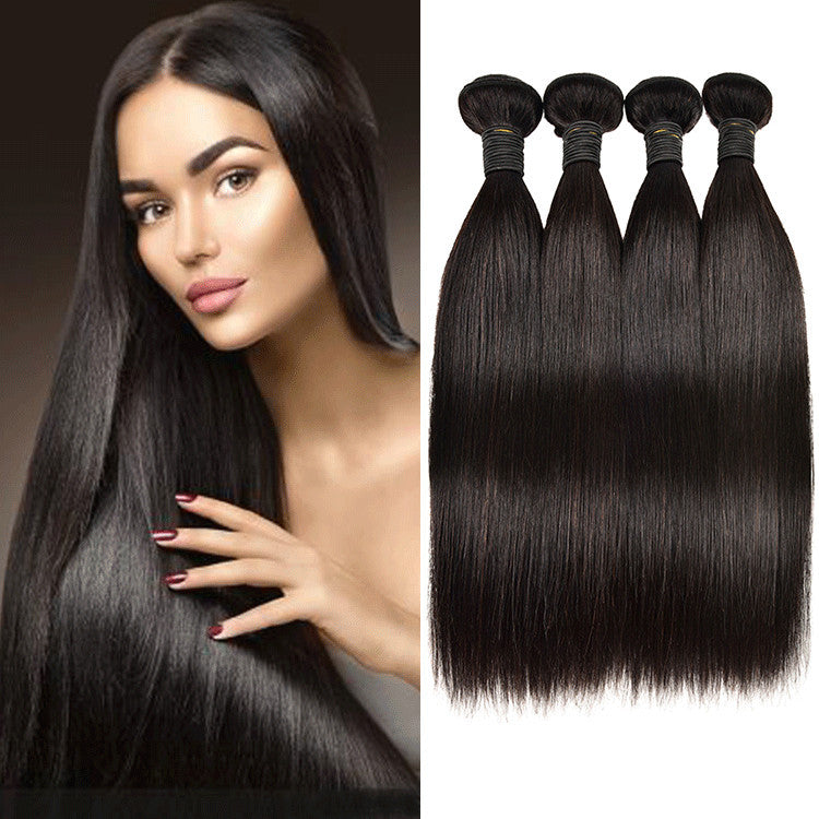European And American Wigs, Real Hair Weaves, Natural Color, Smooth Hair Weaves - 24 Timmar Deals