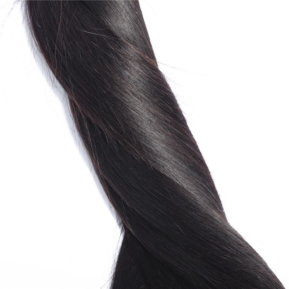 European And American Wigs, Real Hair Weaves, Natural Color, Smooth Hair Weaves - 24 Timmar Deals