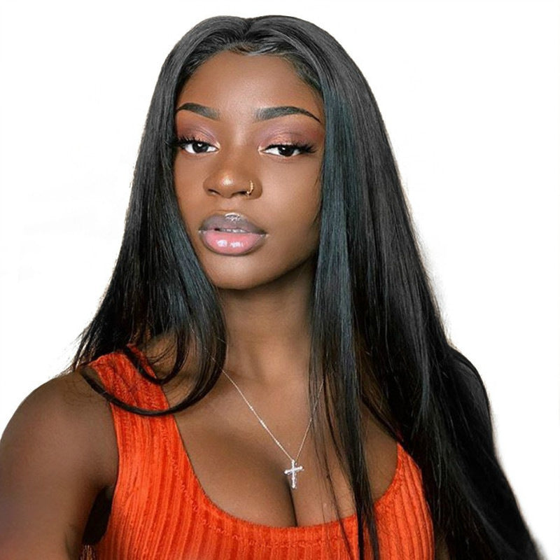Wig Long Straight Hair Long Straight Wigs Africa Fashion Foreign Trade Chemical Fber Headgear - 24 Timmar Deals