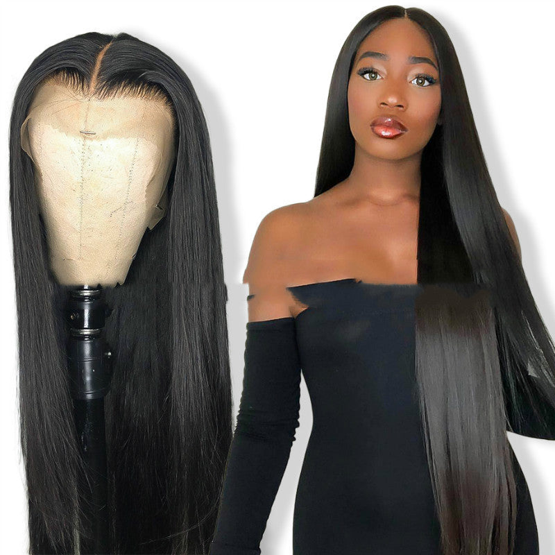 Wig Long Straight Hair Long Straight Wigs Africa Fashion Foreign Trade Chemical Fber Headgear - 24 Timmar Deals