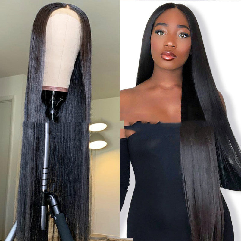Wig Long Straight Hair Long Straight Wigs Africa Fashion Foreign Trade Chemical Fber Headgear - 24 Timmar Deals