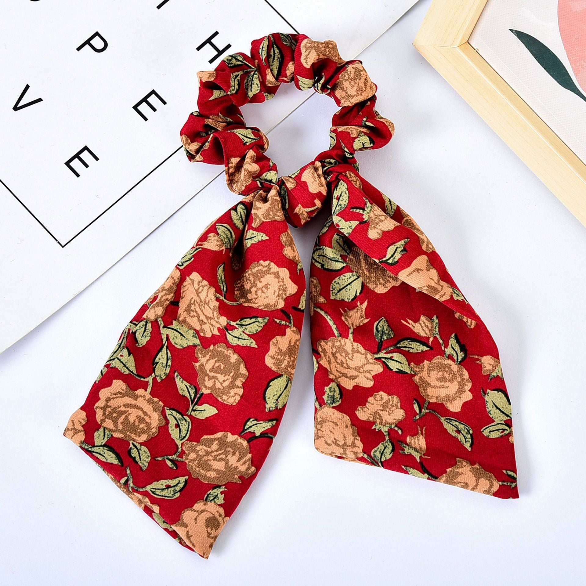 Pearl Hair Tie Broken Flower Bow Ribbon Rubber Band Hair Strap Female Hair Tie Strap Hair Accessories - 24 Timmar Deals