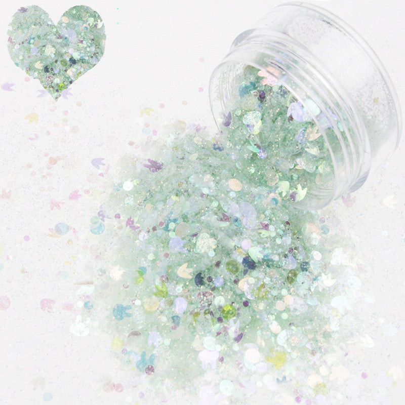 Nail Art New Symphony Sequins, Colorful Mixed Sequins, Glitter - 24 Timmar Deals