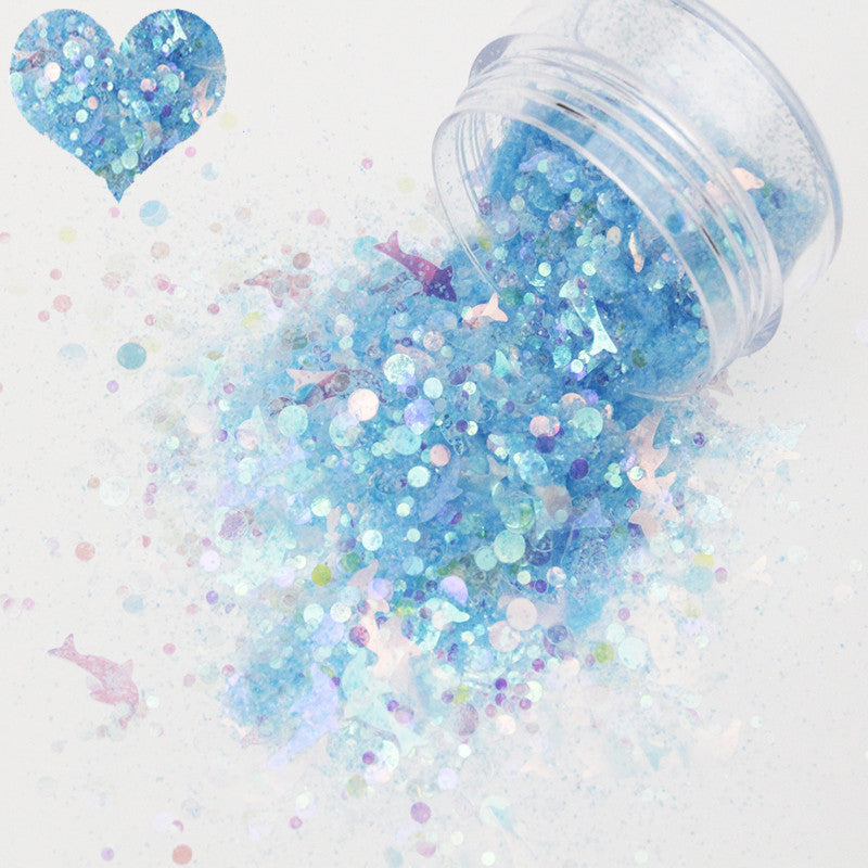 Nail Art New Symphony Sequins, Colorful Mixed Sequins, Glitter - 24 Timmar Deals