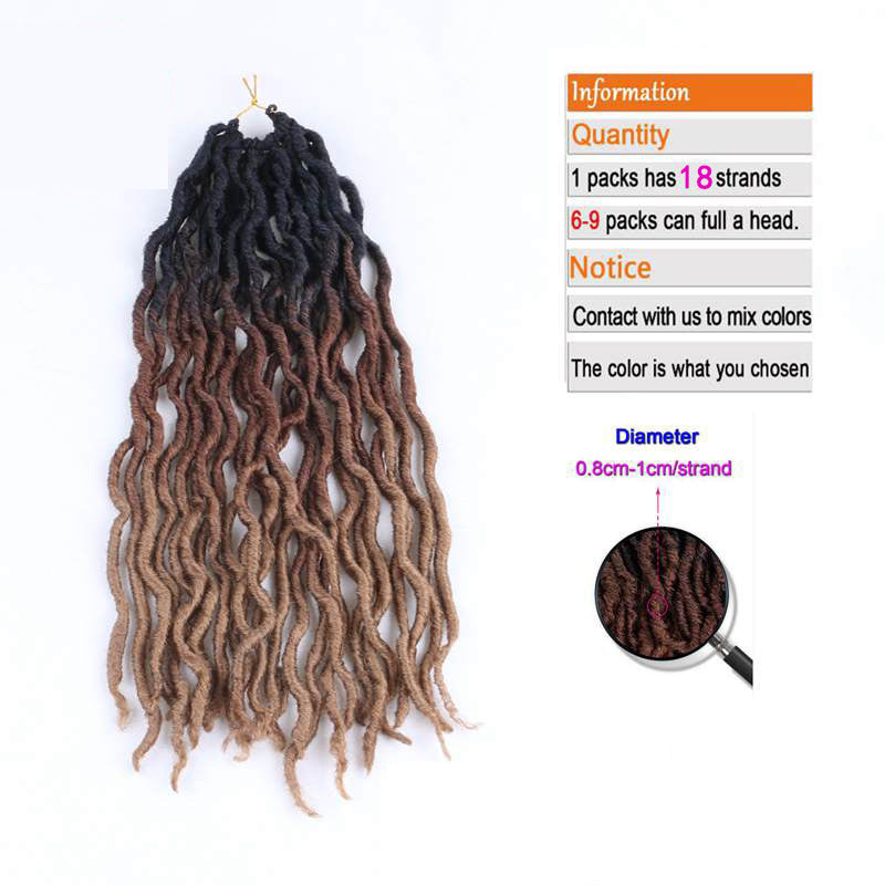 Ombre Curly Crochet Hair Synthetic Braiding Hair Extensions - 24 Timmar Deals