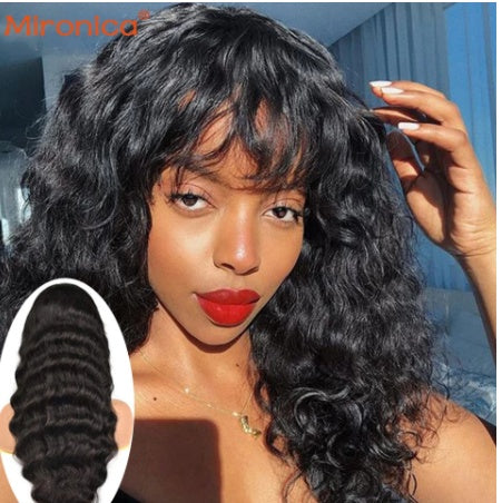 Real Human Hair Loose Wave Wig Woven - 24 Timmar Deals