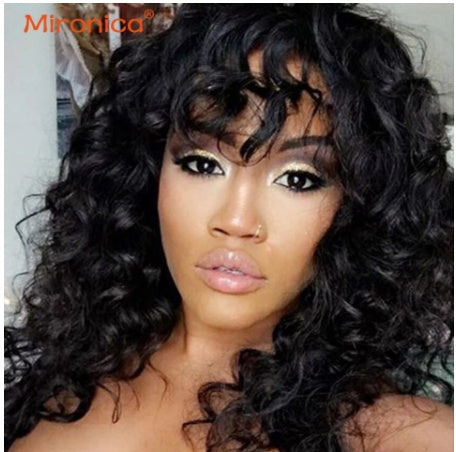 Real Human Hair Loose Wave Wig Woven - 24 Timmar Deals