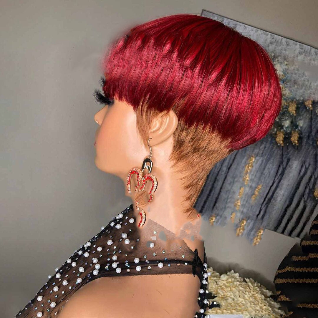Wig Female Wig Short Straight Hair Short Hair Straight Hair Bob Wig - 24 Timmar Deals