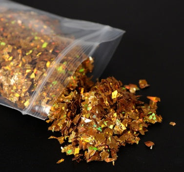 Holographic AB Nail Glitter Flake Sparkly Sequins Irregular Sequins DIY Gel Polish Manicure Nail Art Decorations Accessories - 24 Timmar Deals