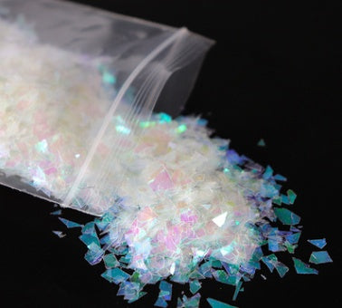 Holographic AB Nail Glitter Flake Sparkly Sequins Irregular Sequins DIY Gel Polish Manicure Nail Art Decorations Accessories - 24 Timmar Deals