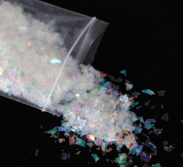 Holographic AB Nail Glitter Flake Sparkly Sequins Irregular Sequins DIY Gel Polish Manicure Nail Art Decorations Accessories - 24 Timmar Deals