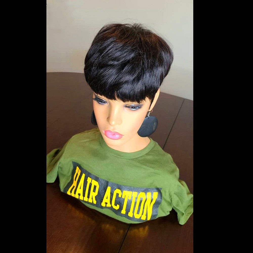 Wig Short Hair Wig Short Straight Hair Bob Hair Wig - 24 Timmar Deals