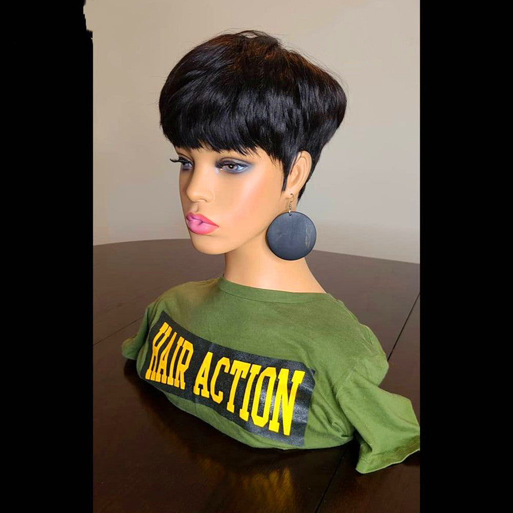 Wig Short Hair Wig Short Straight Hair Bob Hair Wig - 24 Timmar Deals