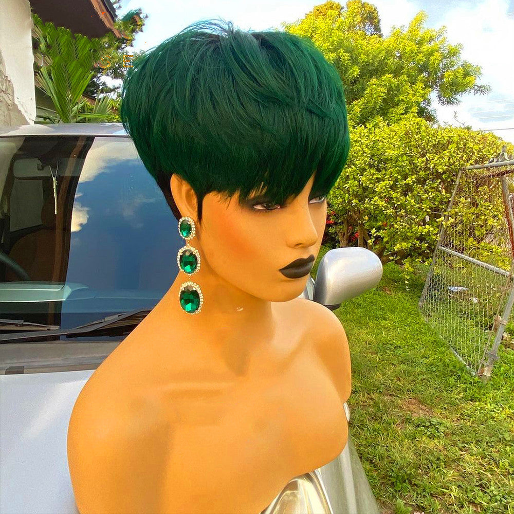 Wig Short Hair Wig Short Straight Hair Bob Hair Wig - 24 Timmar Deals