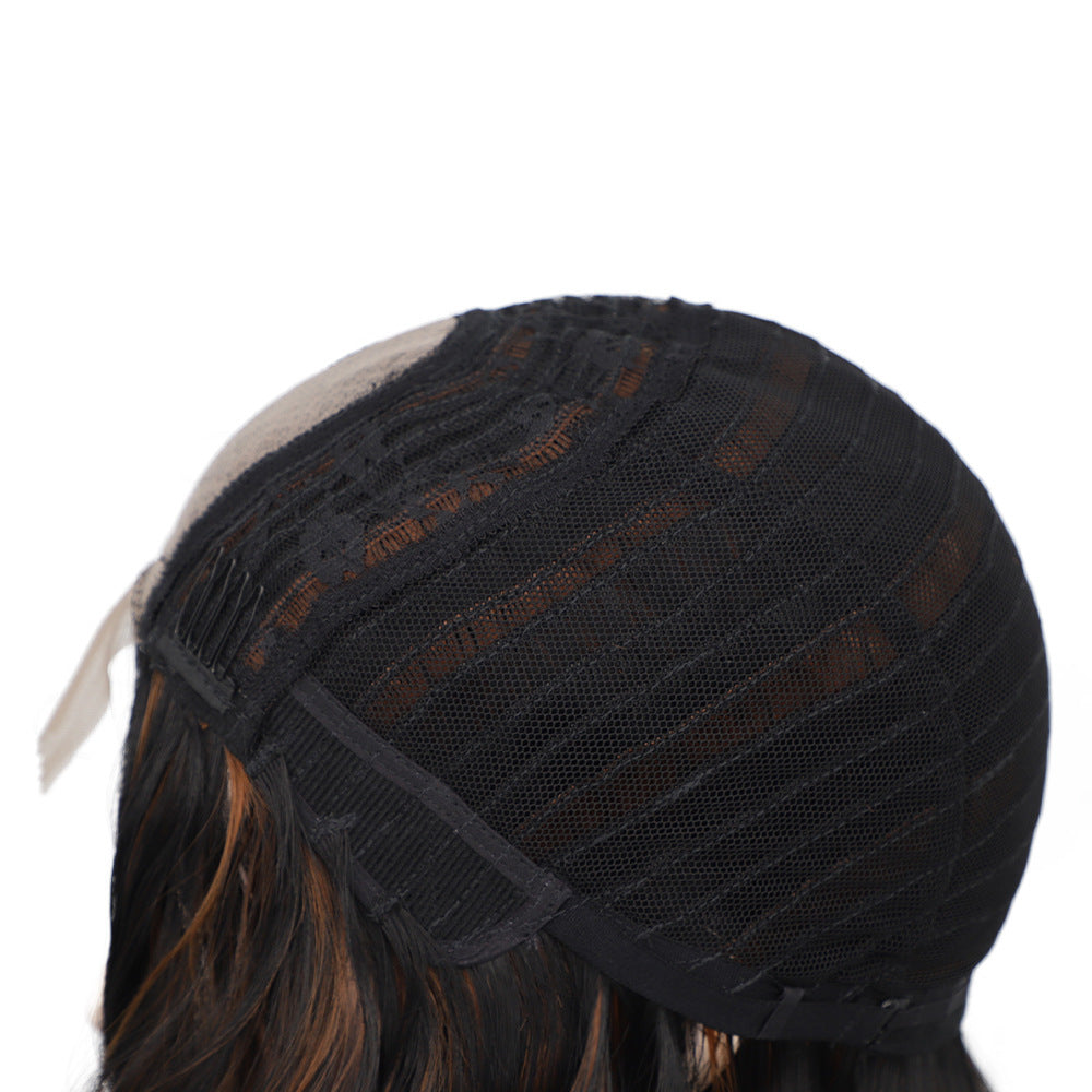 Front Lace Wig Curly Hair Short Curly Hair Fake - 24 Timmar Deals
