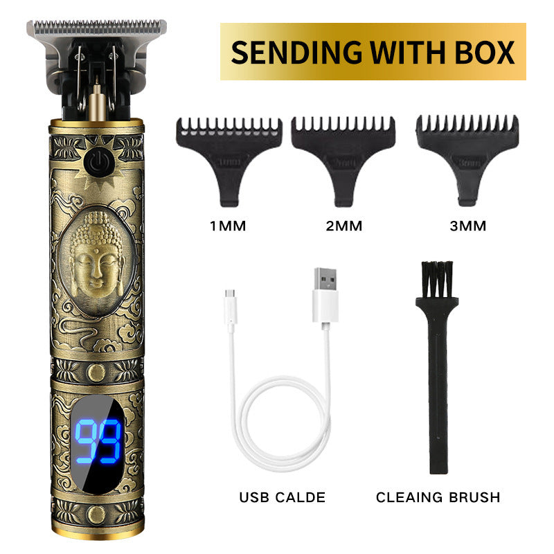Electric Hair Clipper, Electric Hair Clipper, Oil Head Engraving Razor - 24 Timmar Deals