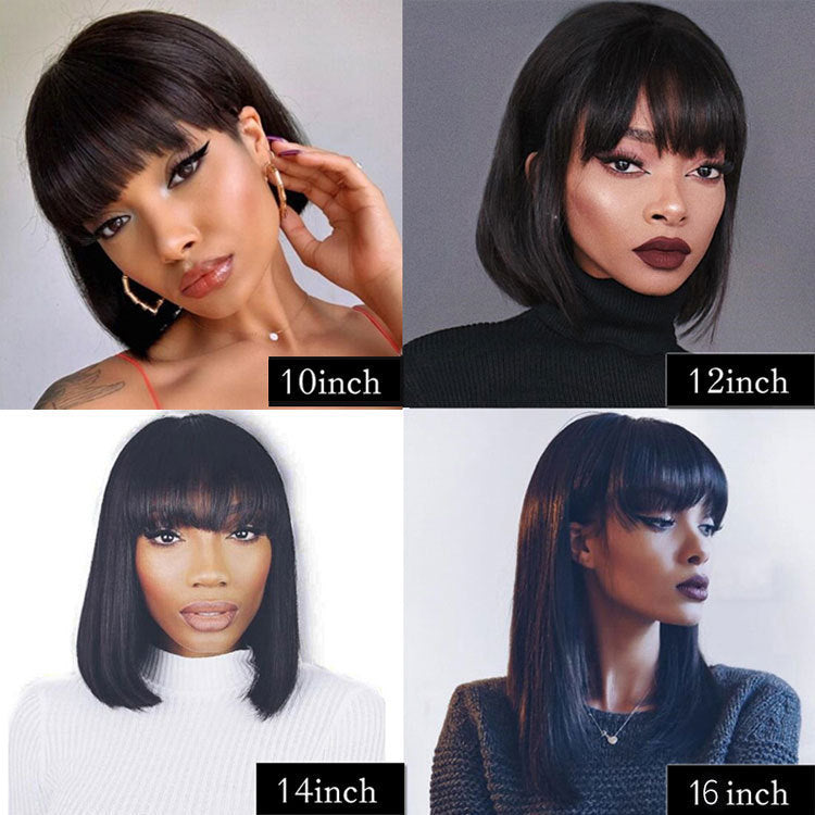 Full Machine Human Hair Wigs - 24 Timmar Deals