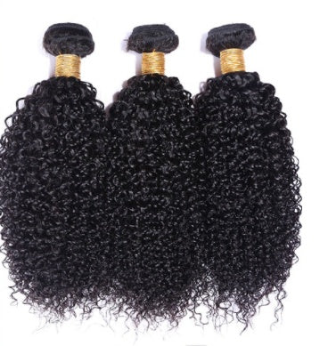Human hair weft, kinky curly hair - 24 Timmar Deals