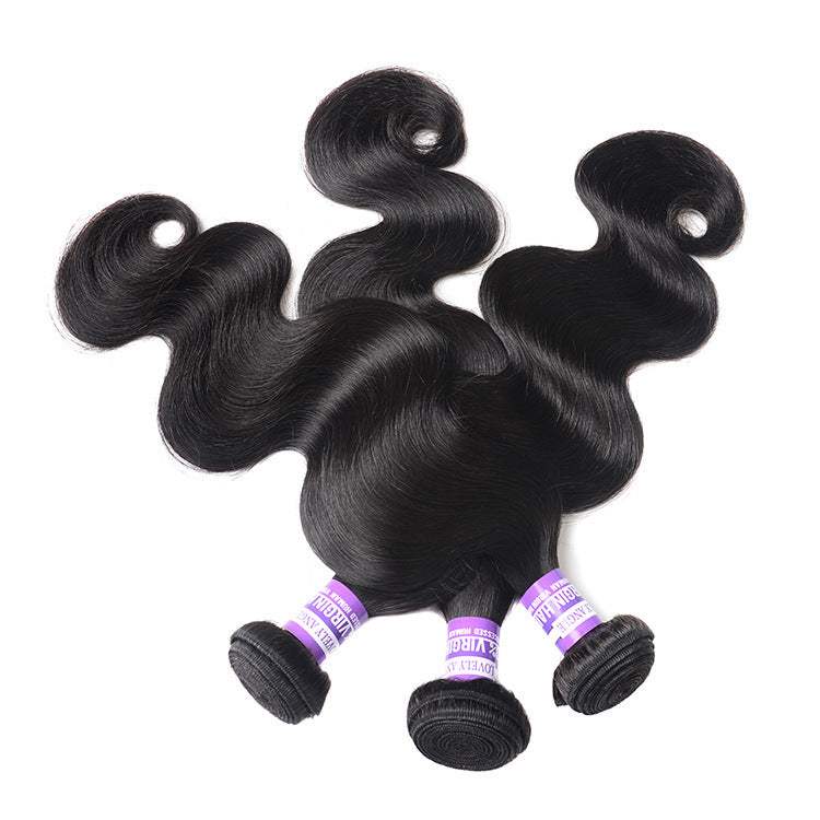 Brazilian Human Hair Bundles with closure - 24 Timmar Deals
