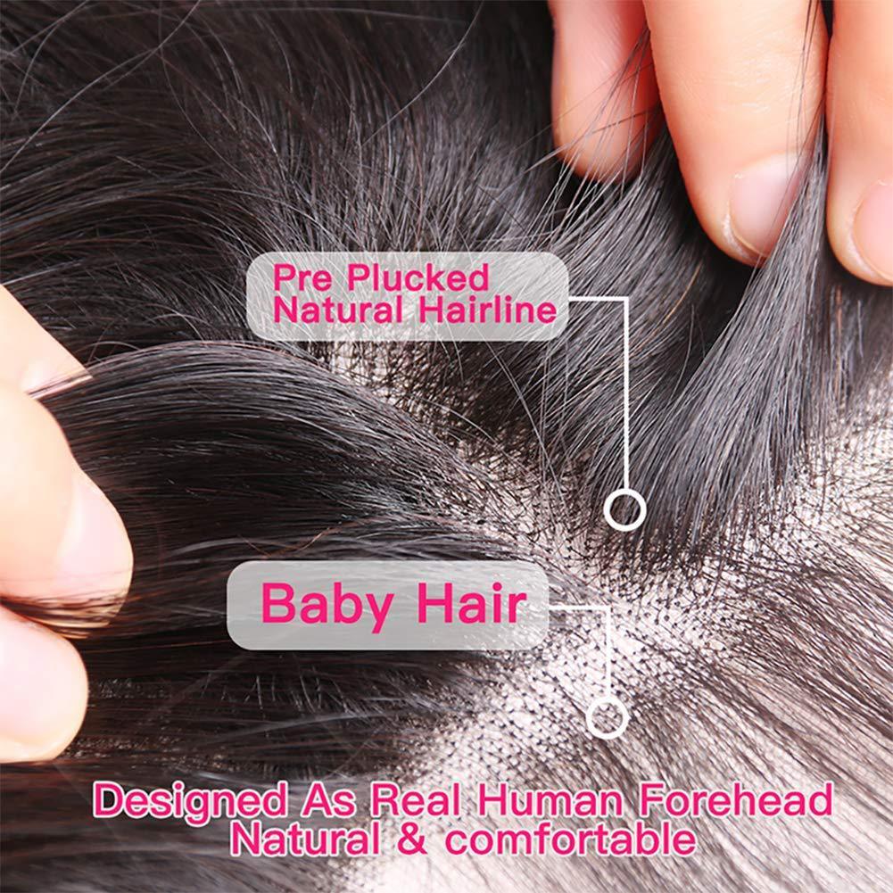 Natural Wig Real Hair Before Lace Black - 24 Timmar Deals