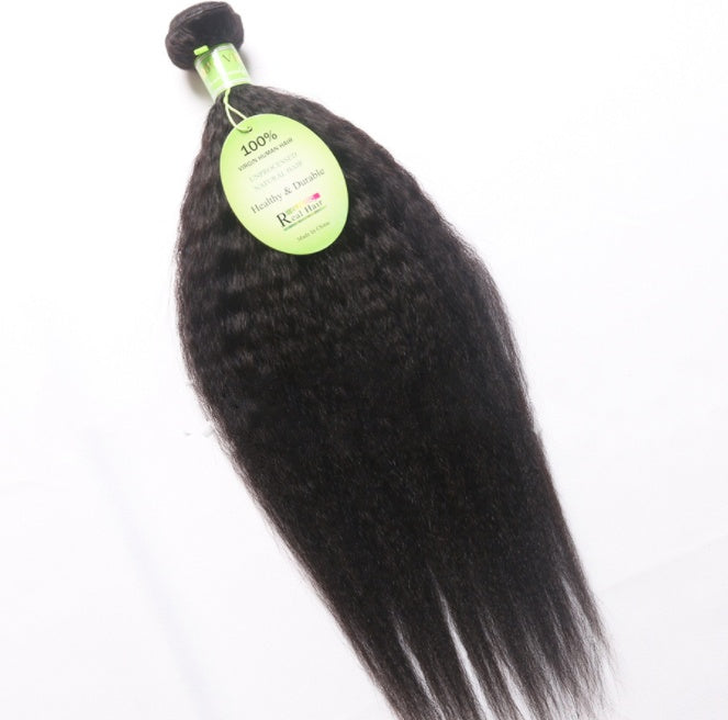 Overseas warehouse Brazil hair curtain wig Brazilian hair kinky Yaki straight - 24 Timmar Deals