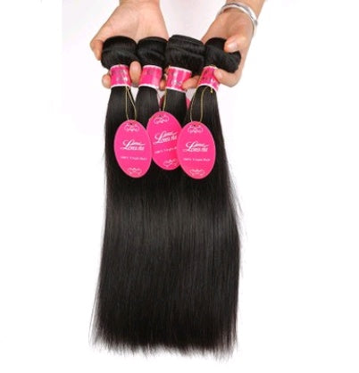 Real human hair straight wave human hair hair curtain natural color wig hair extension - 24 Timmar Deals