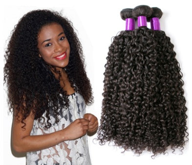 Brazilian Virgin Human Hair Kinky Curly Brazil Real Wig Hair Curtain - 24 Timmar Deals
