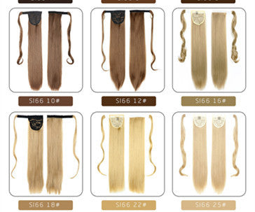 Chemical Fiber Invisible Velcro Ponytail High Temperature Wire Winding Ponytail - 24 Timmar Deals