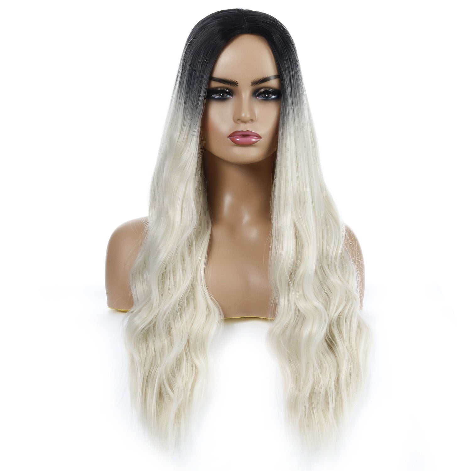 European And American Female Wigs, Wavy Curly Hair, Ladies Wig Head - 24 Timmar Deals