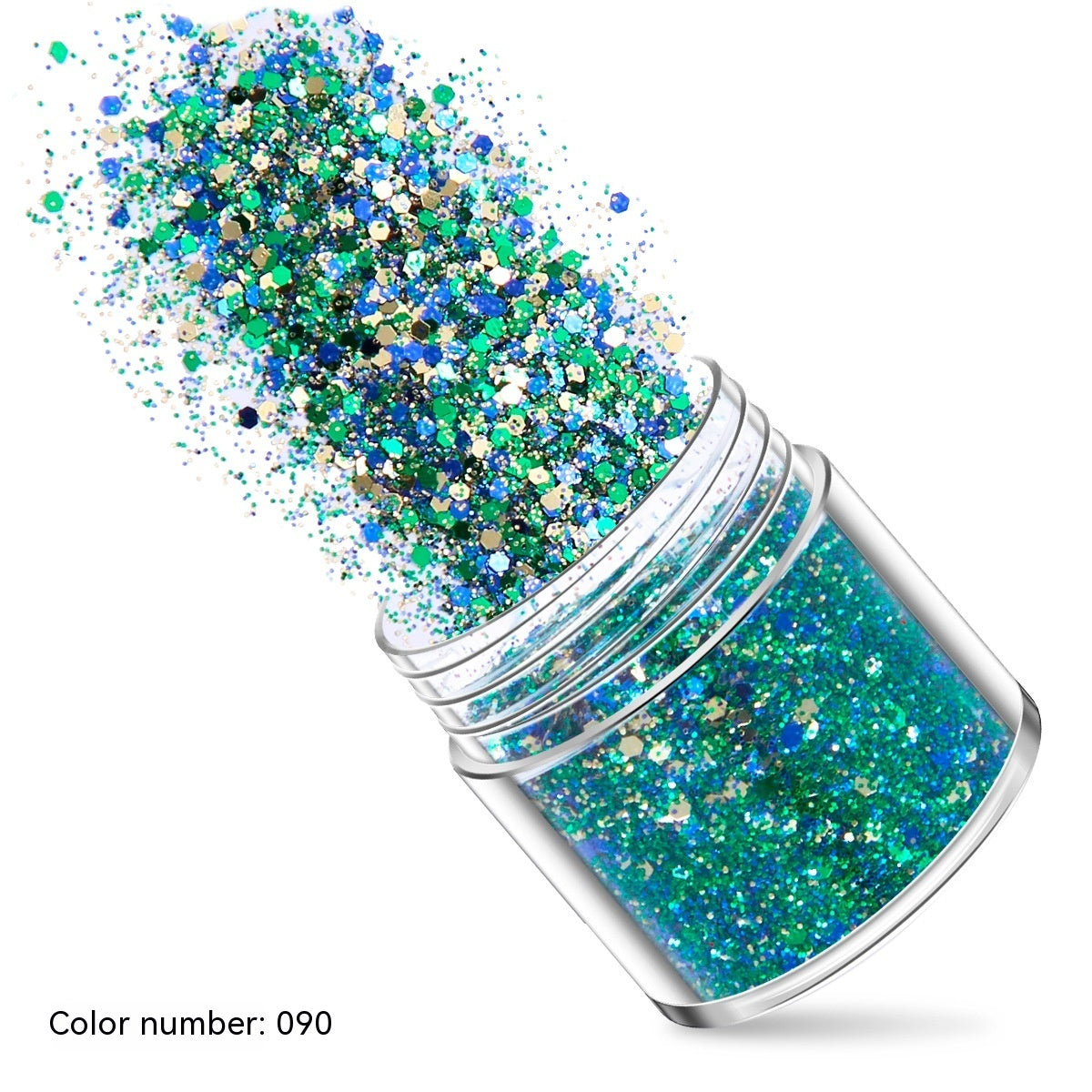 Green Manicure Set 12 Colors Mixed Nail Sequins Glitter Powder Gradient Laser Powder - 24 Timmar Deals