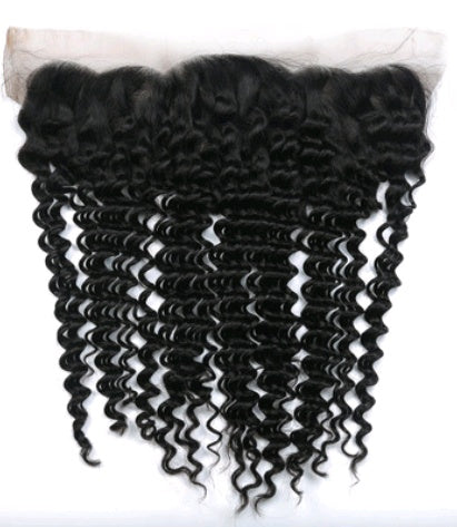 Front lace 4x13 lace frontal deep hair block real hair wig hair block - 24 Timmar Deals