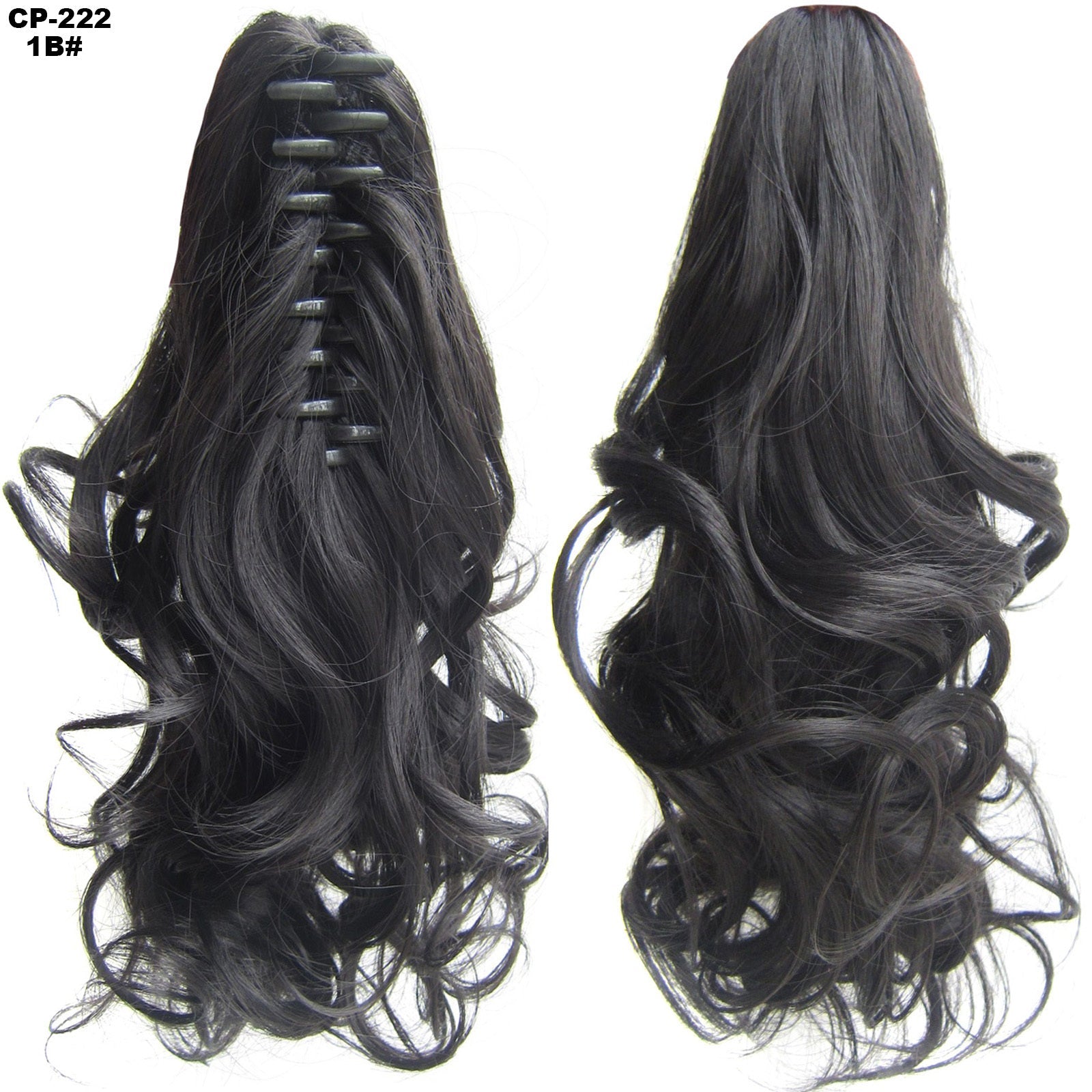 Long Wave Ponytail Wrap Around Ponytail Clip In Hair Headwear Gray Hairpiece Natural Extensions - 24 Timmar Deals